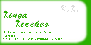 kinga kerekes business card